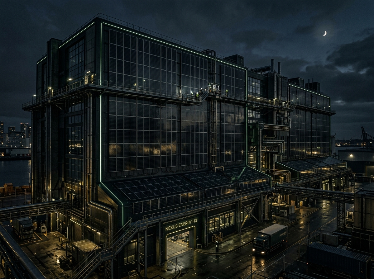 Industrial facade integrated solar system, 2.8 MW